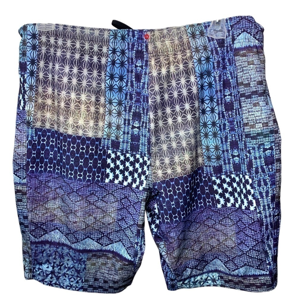 MANDUKA Blue Yoga Athletic 9' Short Lightweight Breathable Movable Coastal Sz XL - Picture 2 of 10